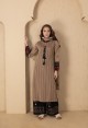 BEIGE FESTIVE KNITTED KURTA SET